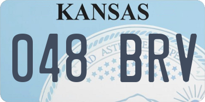KS license plate 048BRV