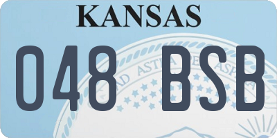 KS license plate 048BSB