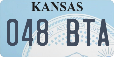 KS license plate 048BTA