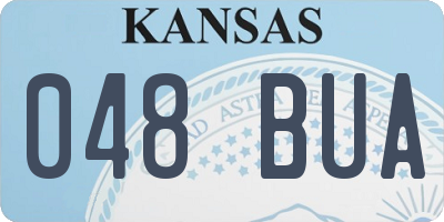 KS license plate 048BUA