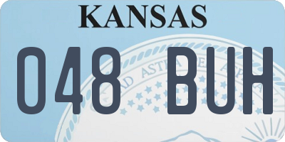 KS license plate 048BUH