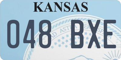KS license plate 048BXE