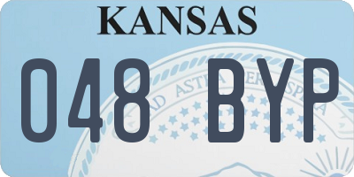 KS license plate 048BYP