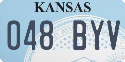 KS license plate 048BYV