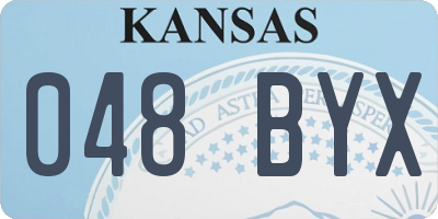 KS license plate 048BYX