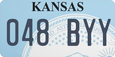 KS license plate 048BYY