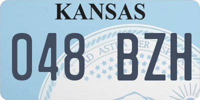 KS license plate 048BZH