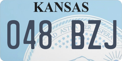 KS license plate 048BZJ