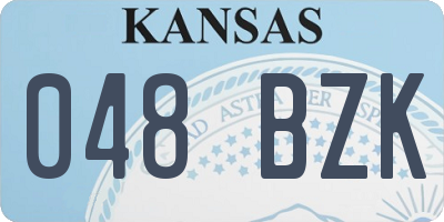 KS license plate 048BZK