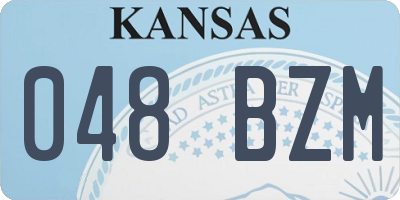 KS license plate 048BZM