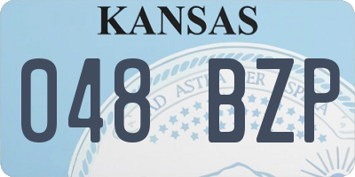 KS license plate 048BZP