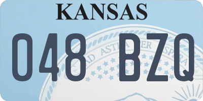 KS license plate 048BZQ