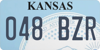 KS license plate 048BZR