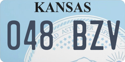 KS license plate 048BZV