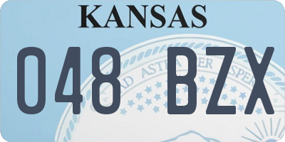 KS license plate 048BZX