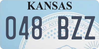 KS license plate 048BZZ