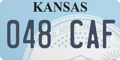 KS license plate 048CAF