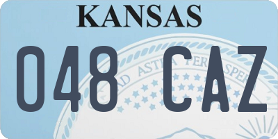 KS license plate 048CAZ