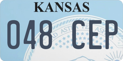 KS license plate 048CEP