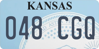 KS license plate 048CGQ