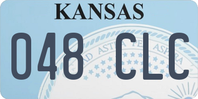 KS license plate 048CLC