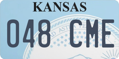 KS license plate 048CME