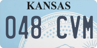 KS license plate 048CVM