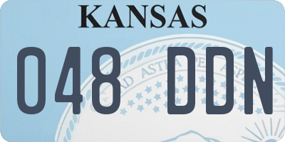 KS license plate 048DDN