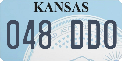 KS license plate 048DDO