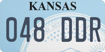 KS license plate 048DDR
