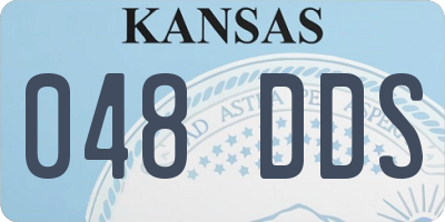 KS license plate 048DDS