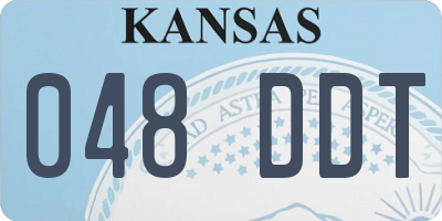 KS license plate 048DDT