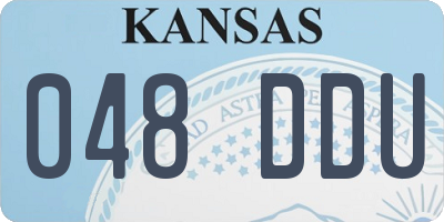 KS license plate 048DDU
