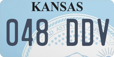 KS license plate 048DDV