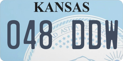 KS license plate 048DDW