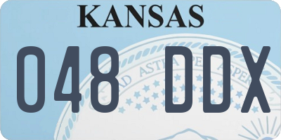 KS license plate 048DDX
