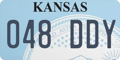 KS license plate 048DDY