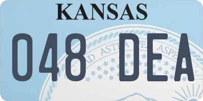 KS license plate 048DEA