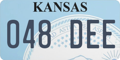 KS license plate 048DEE