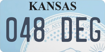 KS license plate 048DEG
