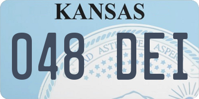 KS license plate 048DEI