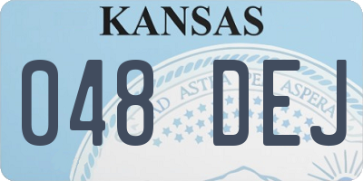 KS license plate 048DEJ