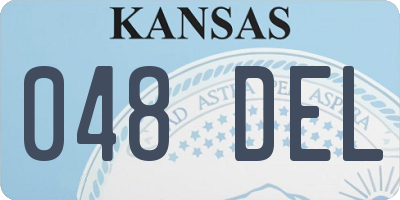 KS license plate 048DEL