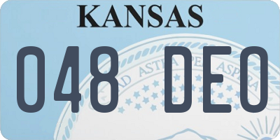 KS license plate 048DEO