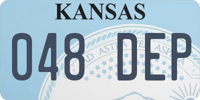 KS license plate 048DEP