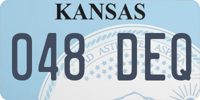 KS license plate 048DEQ