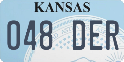 KS license plate 048DER