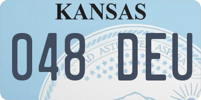 KS license plate 048DEU