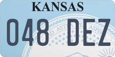 KS license plate 048DEZ