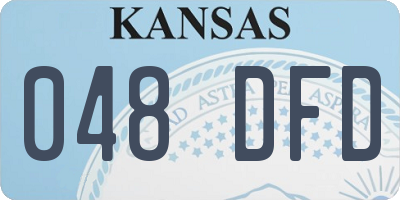 KS license plate 048DFD